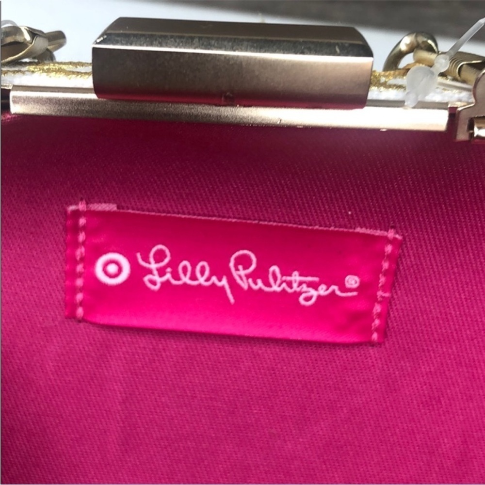 Lilly Pulitzer Vera Bradley Gold and White Clutch - Picture 9 of 9